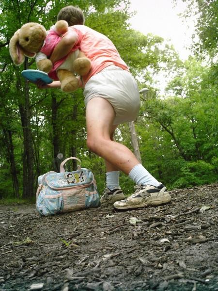 Disc golf in full diapers