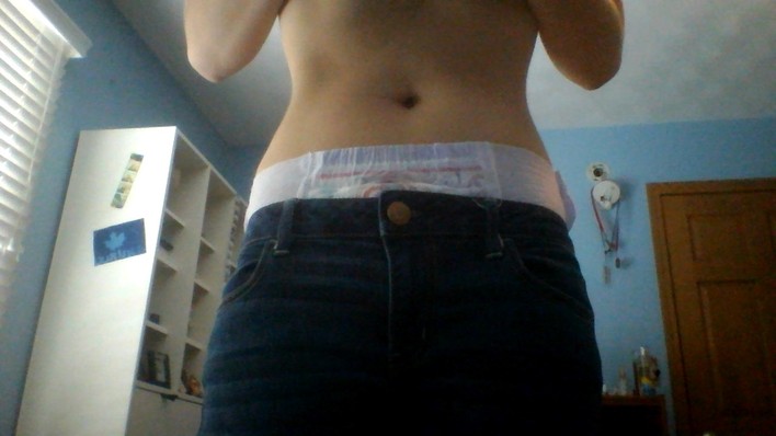These pants are a little lower cut than the ones I...