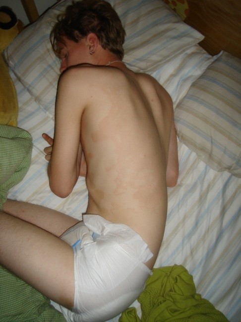 Cute Diaper Boy | nappiesandchains:   Billy can only sleep in his...