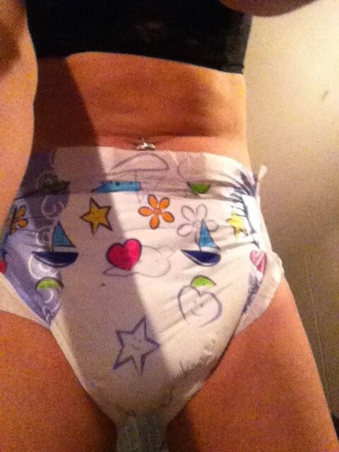 babiedboi: Me in my first pair of Cushies :3 - Baby Fire's Diaper Blog
