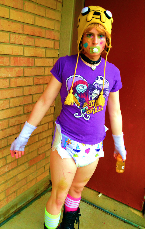 Anti-Potty Training for a Baby Sissy Slut, Another more recent picture today. Sorry for...