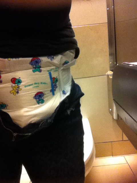 The Worlds Baby Girl, littlemisskou: Changing my diaper in the...