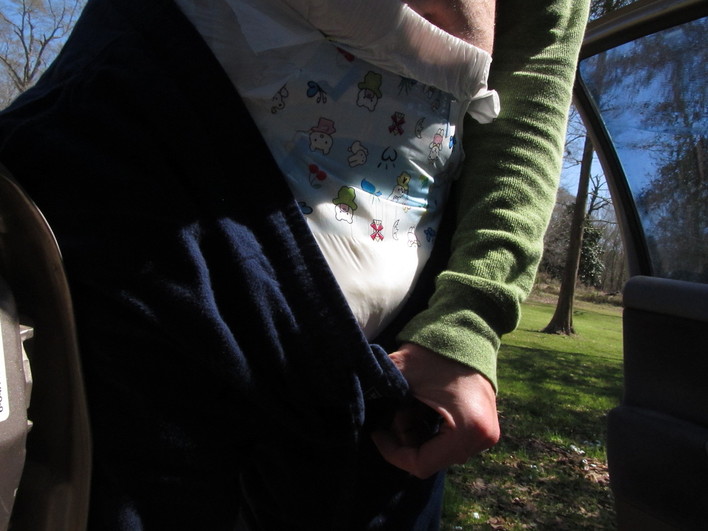 Diapered Bunny Blue — First photo, yes it is wet. I might upload some...