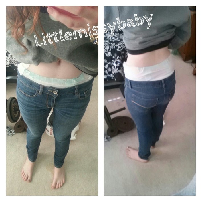 Missy baby's little space! - Tehe hiding under my jeans today c: