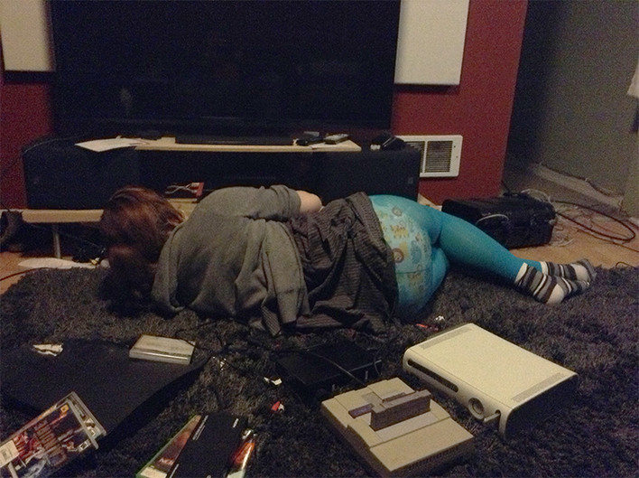 Fluffle Butts for Life — I am a pretty big nerd. So many cables.