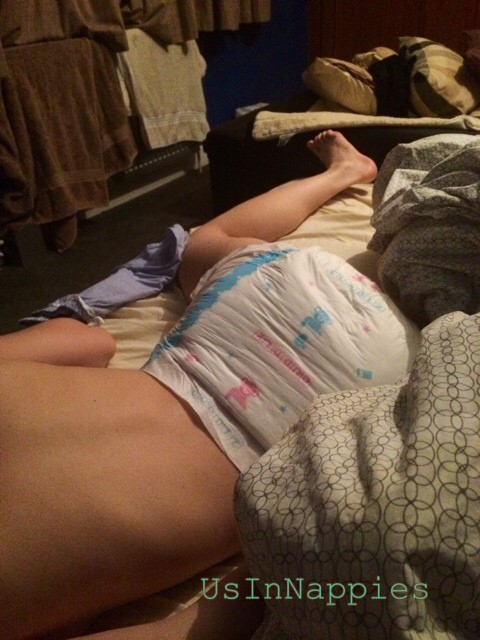 UsInNappies — 2 of me and 2 of my girlfriend x