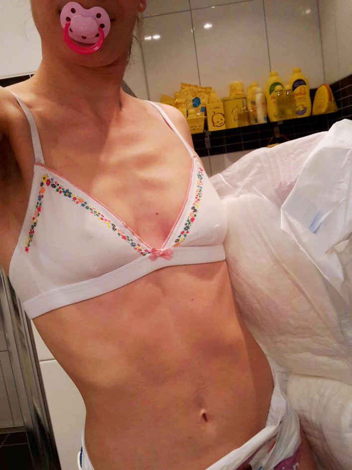 Emma's Cute Diaper Blog | I´m wearing a soft cotton training bra with...