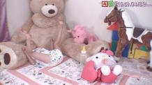 Tiny Little Alyssa Messes Her Great Big Diapee While Playing