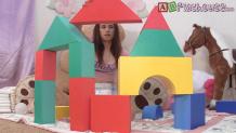 Adorable Teen Baby Nikki Makes A Big, Runny Mess While Building Herself A Castle!