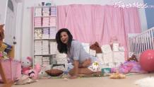 Mandy Messes Her Diaper For The First Time