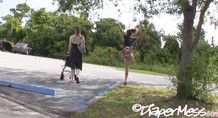 Behind The Scenes: Little Teen Nikki Waddles & Dances Through The Park In Her Messy Diaper
