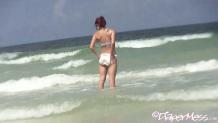 Teen Nikki Messes Her Diaper While Frolicking In The Ocean