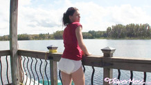 Hottie Teen Nikki Makes A Huge Mess In Her Diaper While Hanging By A Public Lake