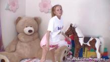 Tiny Alyssa Gets Diapered Into So Many Layers Of Diapers That She Can Barely Waddle & Then Is Taken Out Into Public