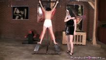 Emily Is Spanked & Humiliated In Her Messy Diaper On The St. Andrew's Cross