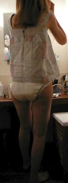 Sweet girls in diapers
