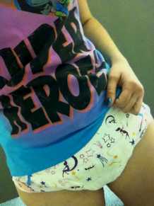 Diaper Up!, Daddy surprised me with a pack of pretty diapers...