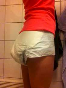 My Secret ABDL Life — My diaper bum today! :)