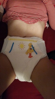 Sweet girls in diapers