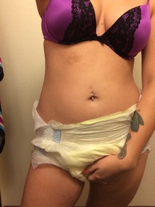 Shenanigans — I love playing with my wet diapers!