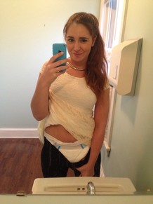 Diapered selfies from the dentist office today.