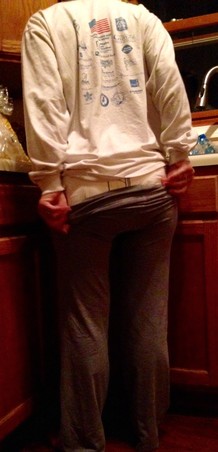 SoreButtt — A night in. Cleaning up in a diaper