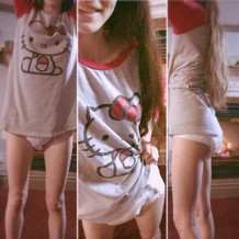 little girl, big dreams — I  Hello Kitty! (and diapers hehe)