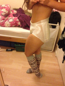 My Little Place — Nappy and knee socks, comfiest combo ever