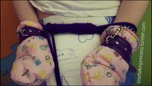 Little Fallen Princess - Bondage and ageplay. Diapers and rope. Perfect...