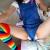 Emma with rainbow socks, a denim shortall and a pile of diapers (20 pics) – ABDLgirl