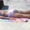 Hottie Teen Nikki Lays Out On The Public Beach In Her Diaper
