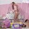 Gorgeous Star Makes A Huge, Lumpy, Sagging Mess In Her Pampers While Sitting On A Luvs Box